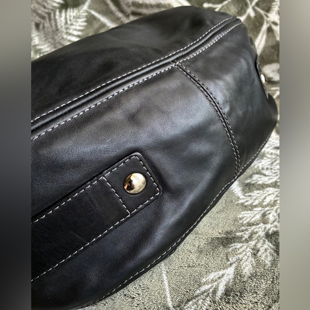 Coach Black Leather Hobo Shoulder Bag - Picture 6 of 15